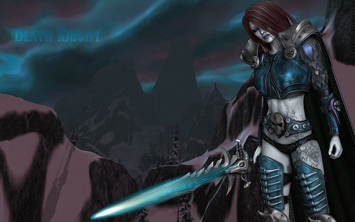 Death Knight digital wallpaper, Warcraft, World Of Warcraft