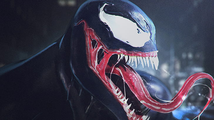venom, digital art, hd, artwork, venom movie, supervillain, HD wallpaper