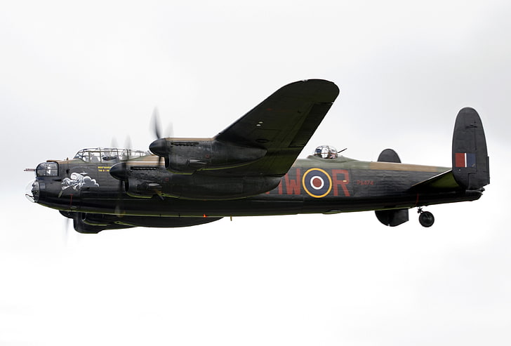 bomber, British, four-engine, heavy, Avro Lancaster, HD wallpaper