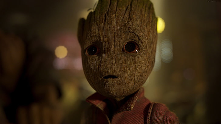 best movies, baby groot, Guardians of the Galaxy Vol 2, headshot, HD wallpaper