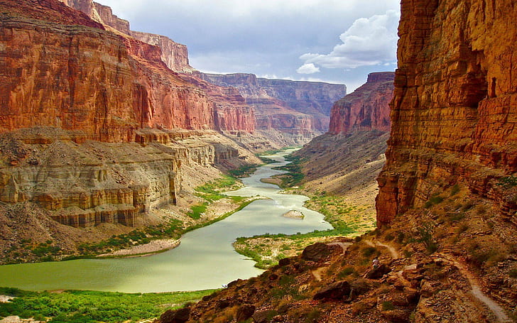 Grand Canyon National Park The Colorado River Desktop Wallpaper Hd 2560×1600