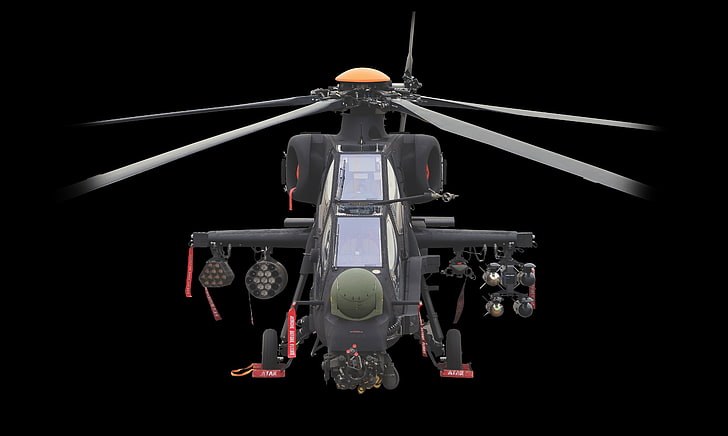 aircraft, atak, attack, helicopter, military, raid, t129, weapon