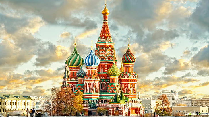 Saint Basils Cathedral Moscowrussia, HD wallpaper
