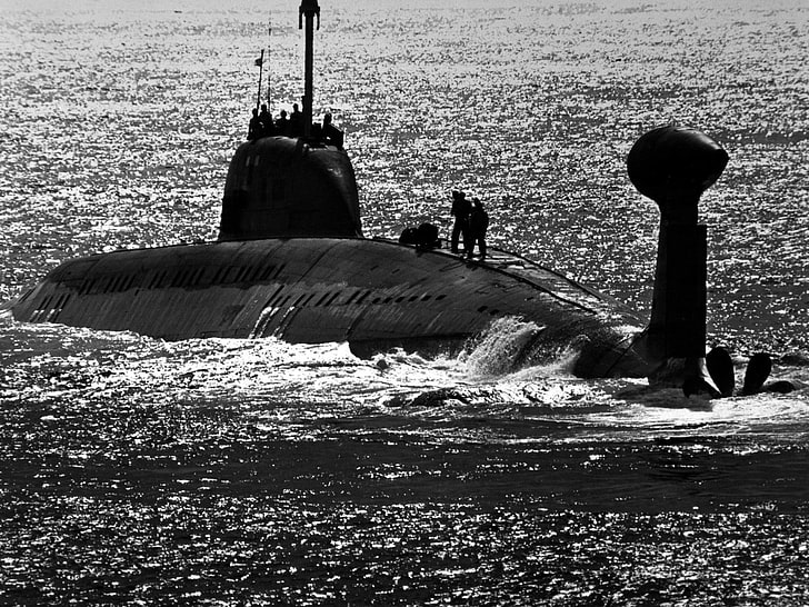 submarine, vehicle, Project 971 sub./Akula, Akula class sub, HD wallpaper