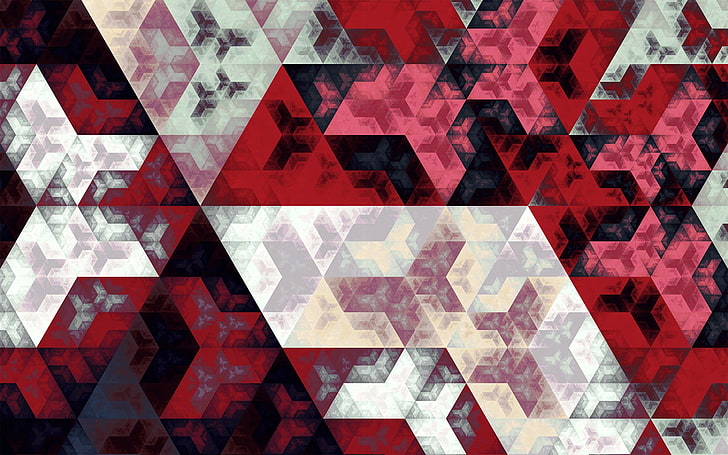 white and red digital wallpaper, fractal, Apophysis, mathematics, HD wallpaper