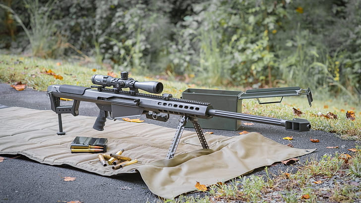 weapons, Barrett, sniper rifle, M82A1, HD wallpaper