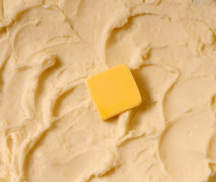 yellow cheese, butter, cream, background, food, food And Drink