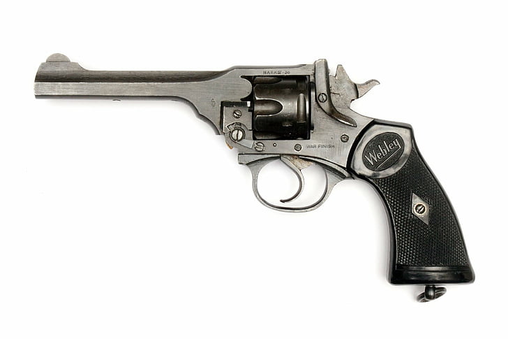 Weapons, Webley revolver, HD wallpaper