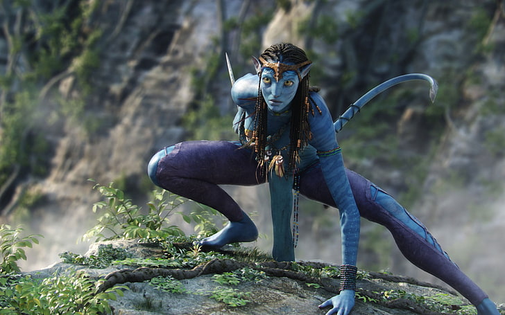 Avatar character, war, Neytiri, nature, people, strength, outdoors