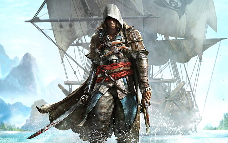 Assassin's Creed wallpaper, Assassin's Creed IV: Black Flag, Edward Kenway, HD wallpaper