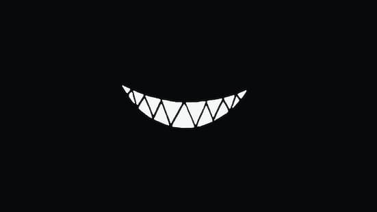 HD wallpaper: demon, smiling, smile, large eyes, dark, glitch art, neon,  pointy teeth | Wallpaper Flare