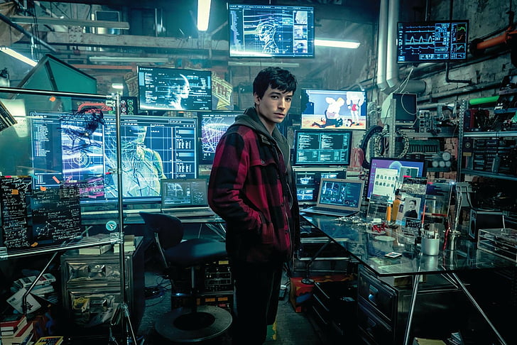 Movie, Justice League (2017), Ezra Miller, Flash, one person, HD wallpaper