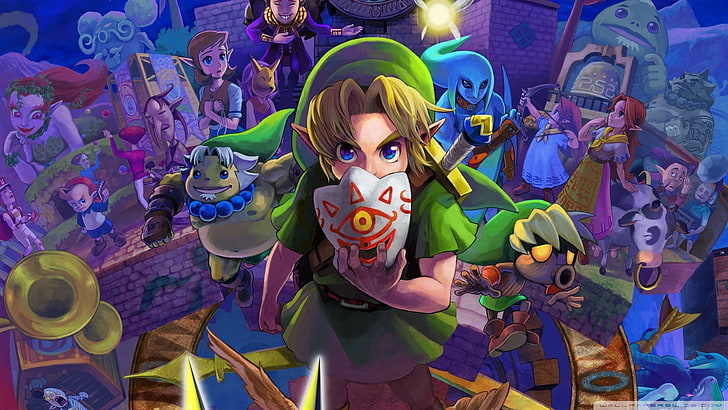 The Legend of Zelda Link wallpaper, The Legend of Zelda: Majora’s Mask