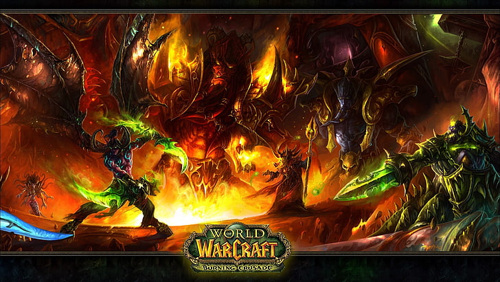World of Warcraft wallpaper, video games, Illidan Stormrage, Jaraxxus, HD wallpaper