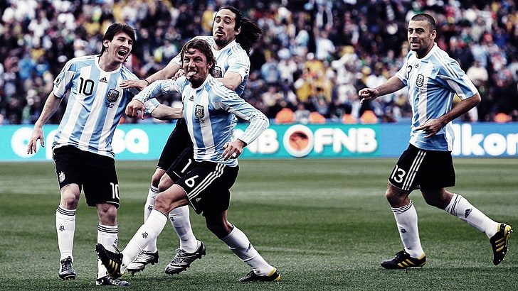 Lionel Messi, Argentina, soccer, sport, group of people, competition, HD wallpaper