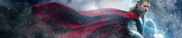 Thor digital wallpaper, movies, Marvel Cinematic Universe, water