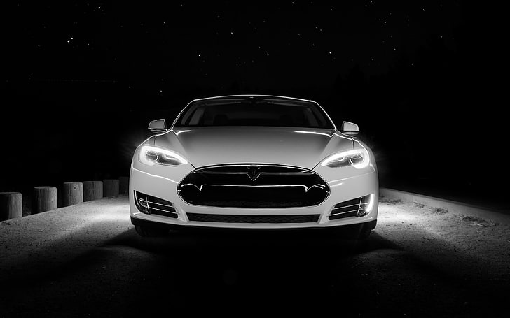HD wallpaper: white Tesla Model S, car, Tesla S, night, Tesla Motors, motor vehicle | Wallpaper Flare