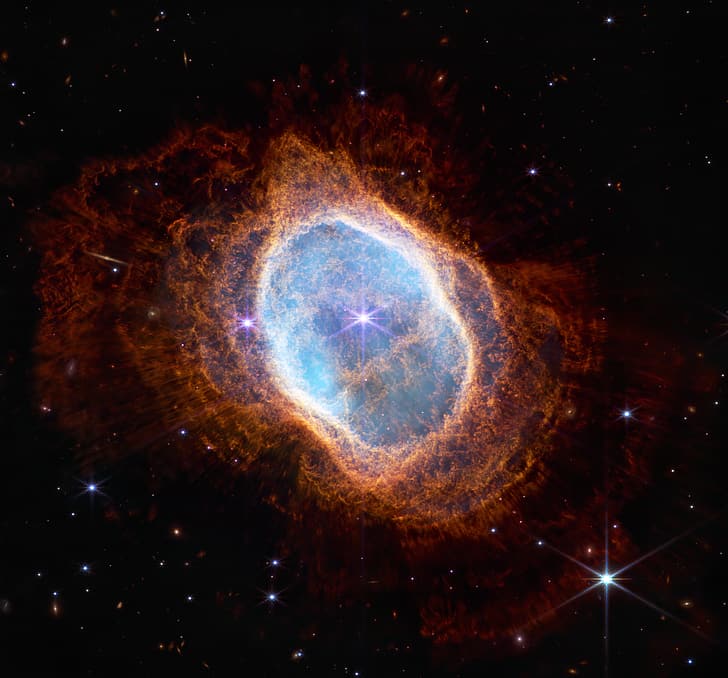 James Webb Space Telescope, stars, nebula, Southern Ring Nebula, HD wallpaper
