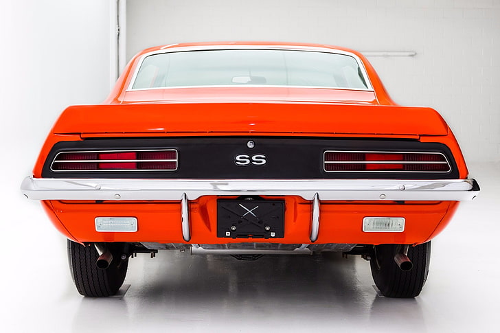 1969, 396, camaro, cars, chevrolet, convertible, orange, rs-ss