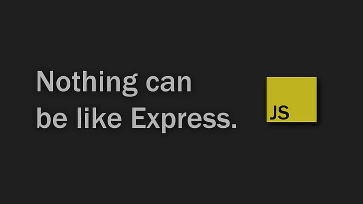 nodejs, JavaScript, code, express, dark, yellow, node.js, HD wallpaper