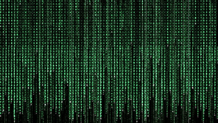 The Matrix, code, movies, digital art