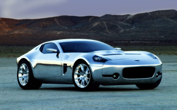 Ford Shelby Gr 1, fast, v 10, polished aluminum, cars, HD wallpaper