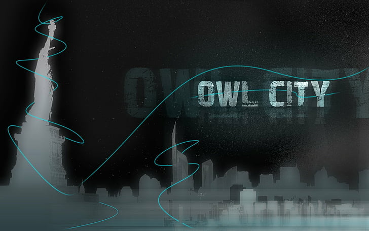 city, owl, HD wallpaper