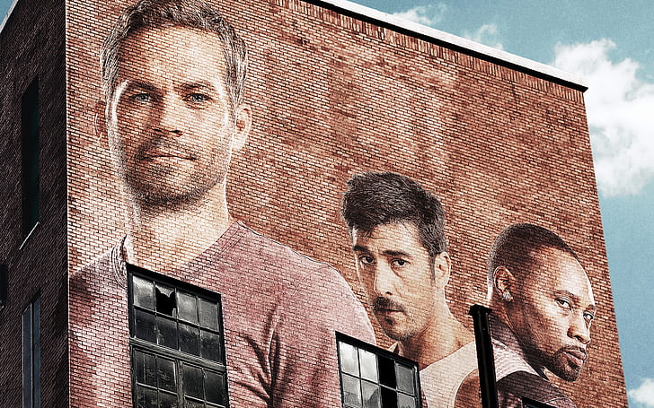 wall, male, actor, Paul Walker, David Belle, Brick Mansions, HD wallpaper