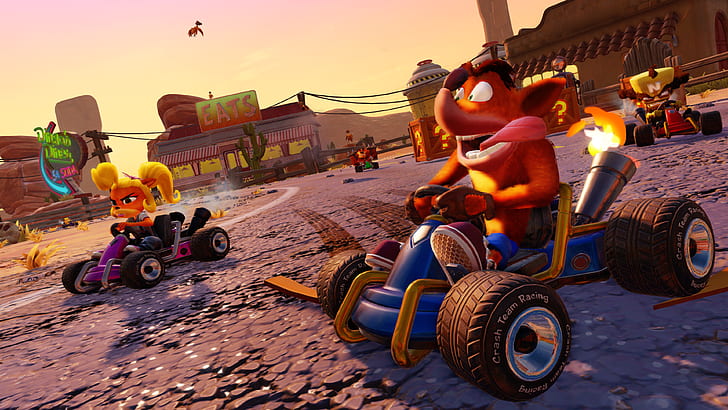 Video Game, Crash Team Racing, Crash Bandicoot