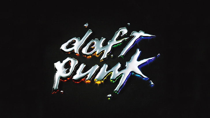 Daft Punk, indoors, black background, studio shot, celebration