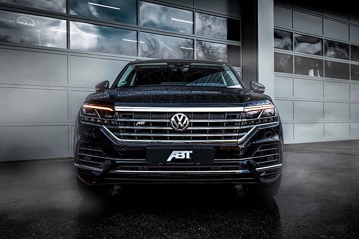 Volkswagen, front view, Touareg, SUV, ABBOT, 2019, HD wallpaper