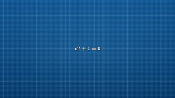 mathematical equation, blueprints, Euler's identity, illustration, HD wallpaper