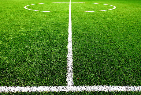 HD wallpaper: green soccer field, grass, markup, lawn, football, center,  sport | Wallpaper Flare