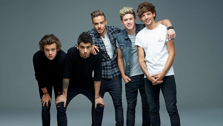 One Direction, Band, Louis Tomlinson, Harry Styles, Niall Horan, Liam Payne, Portrait