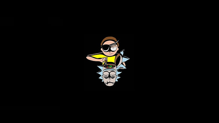Androids, Cartoon, Eyepatches, Morty Smith, Rick And Morty, HD wallpaper