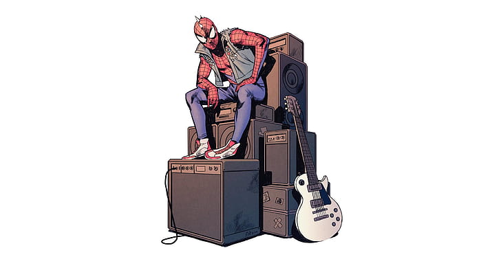 comic, Spider-man, Marvel Comics, Spider Punk, HD wallpaper