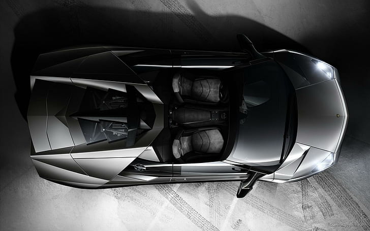 Lamborghini Reventon Roadster 6, black and grey sport car, cars