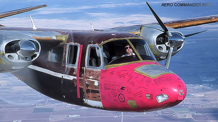 Aero Commer 680e, commander, plane, runner, drug, aircraft planes, HD wallpaper