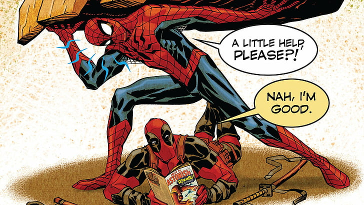 HD wallpaper: Comics, Deadpool, Funny, Marvel Comics, Spider-Man | Wallpaper  Flare