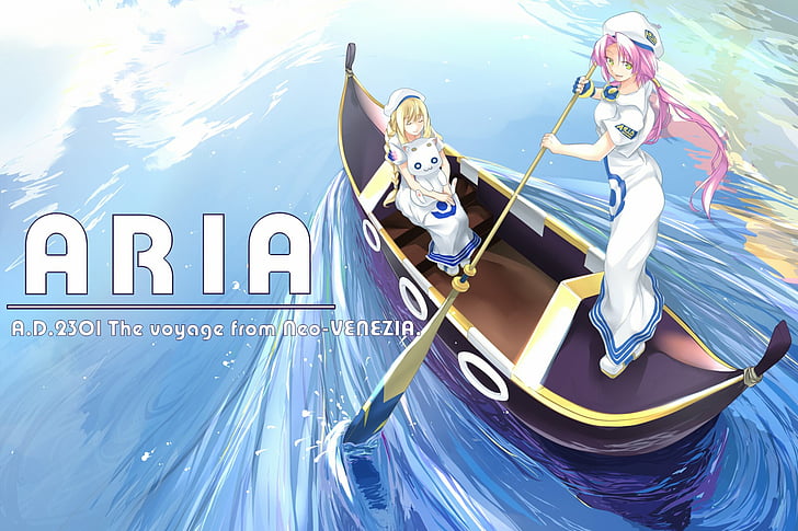 Anime, Aria, Akari Mizunashi, Alicia Florence, Aria Pokoteng, HD wallpaper