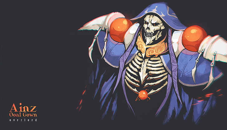 black and yellow tiger painting, Overlord (anime), Ainz Ooal Gown, HD wallpaper