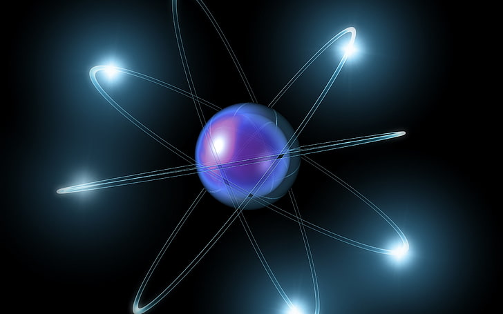 HD wallpaper: blue atom illustration, light, science, orbit, chemistry,  physics | Wallpaper Flare