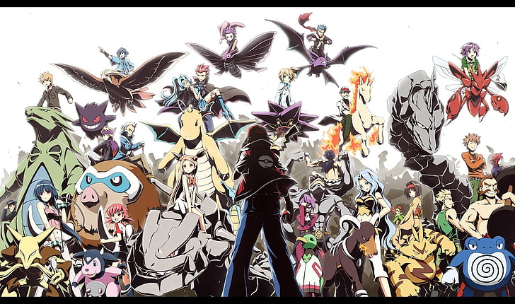 Pokemon animated movie wallpaper, Pokémon, anime, art and craft