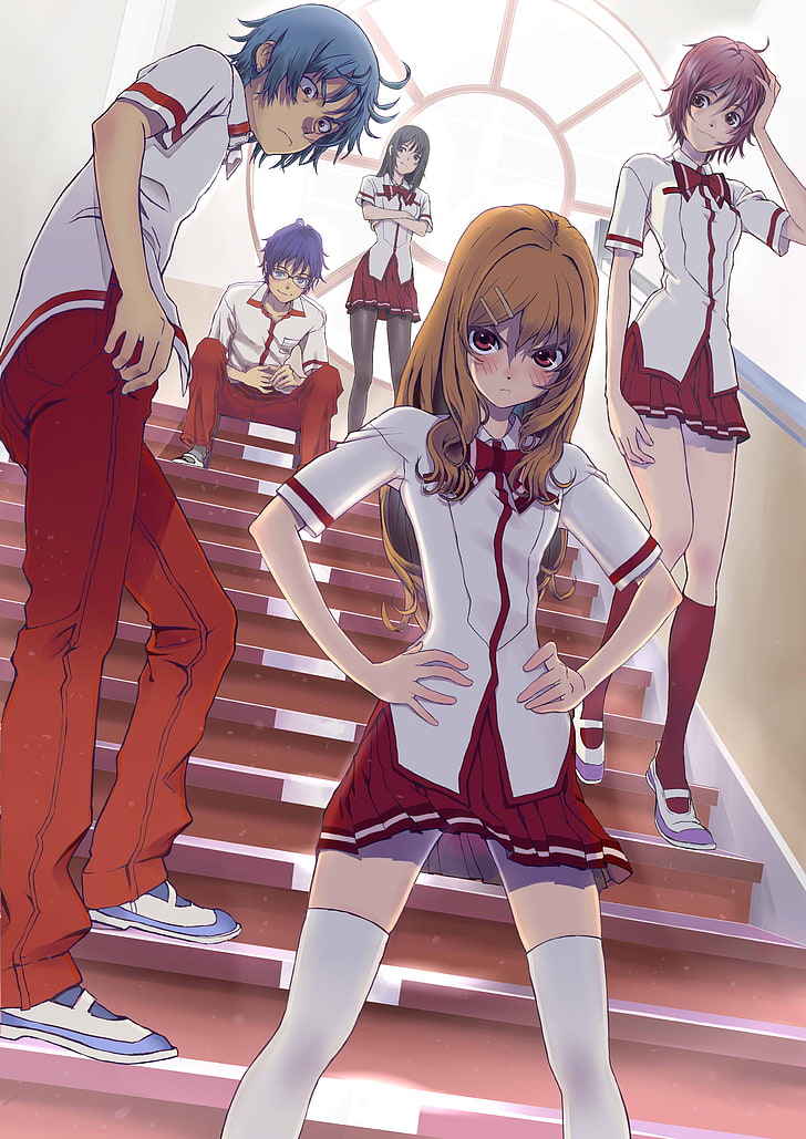 Download wallpaper anime, art, two, Toradora!, Taiga, Ryūji