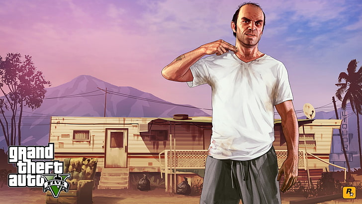 Grand Theft Auto Five Trevor, Grand Theft Auto V, Rockstar Games, HD wallpaper