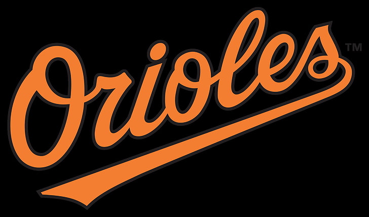 Baltimore Orioles, Major League Baseball, logotype, text, illuminated