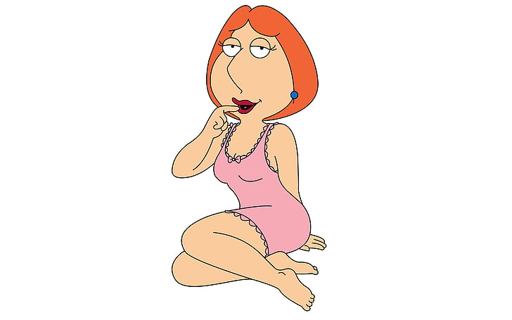 The Simpson character, Lois Griffin, Family Guy, redhead, lingerie