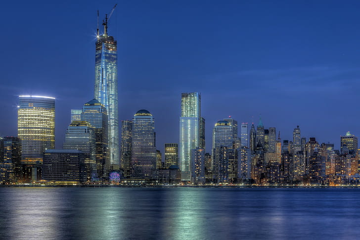 One World Trade Center, high rise buildings, New York City, dom Tower, HD wallpaper