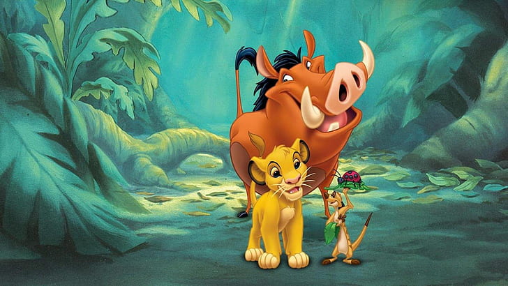 Simba With Friends Timon And Pumbaa Lion King Hd Wallpaper 1920×1200