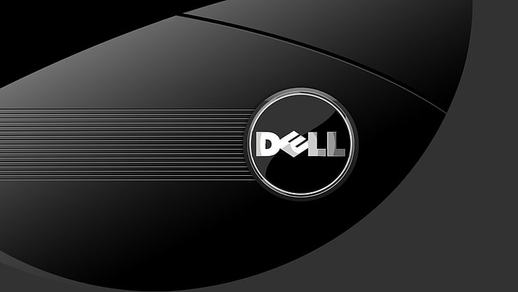 Dell, computer, hardware, geometric shape, circle, close-up, HD wallpaper